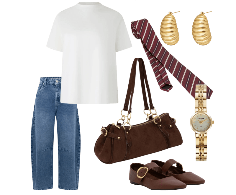 Look casual feminino com jeans e camiseta básica