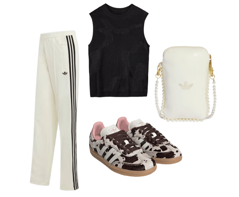 Colete Malha Y-3 ; Tênis Samba OG ; BOLSA MIÇANGAS FESTIVAL ; CALÇA ESPORTIVA CLASSIC