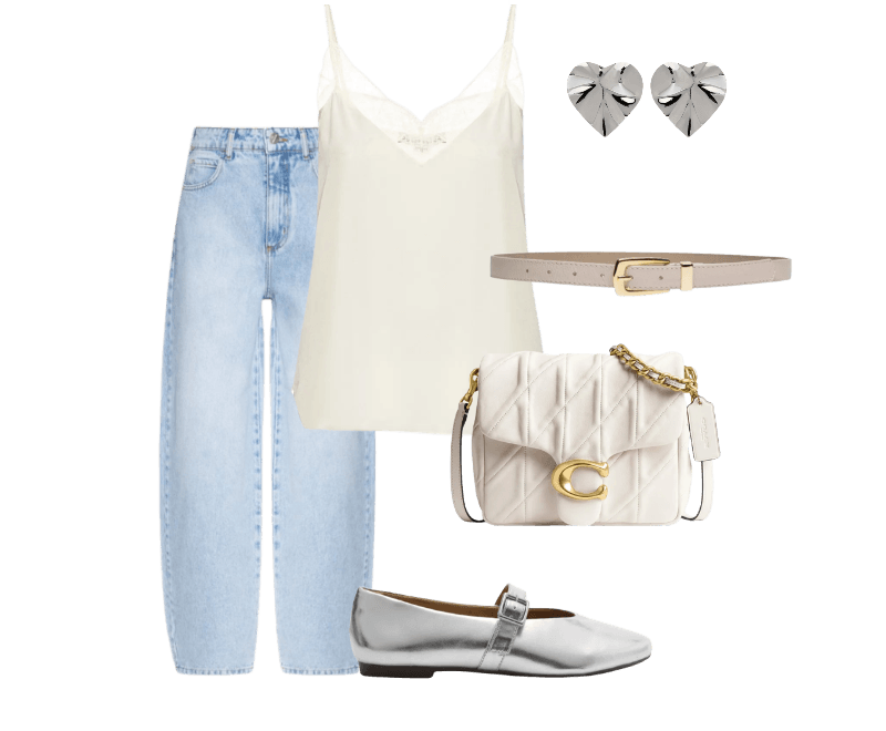 Cinto Feminino Em Couro Com Fivela Ouro Velho Off White Market 33 ; Regata Feminina Naty Seda Amarelo Le Lis ; Bolsa Feminina Times Square Tabby Shoulder With Quilting Branco Coach ; Brinco Feminino Coração Martelado Prateado Market 33 ; https://www.oqvestir.com.br/brinco-feminino-polido-liso-dourado-202257?sourceOrigin=Web ; Calça Feminina Jeans Joana Barril Azul Colcci