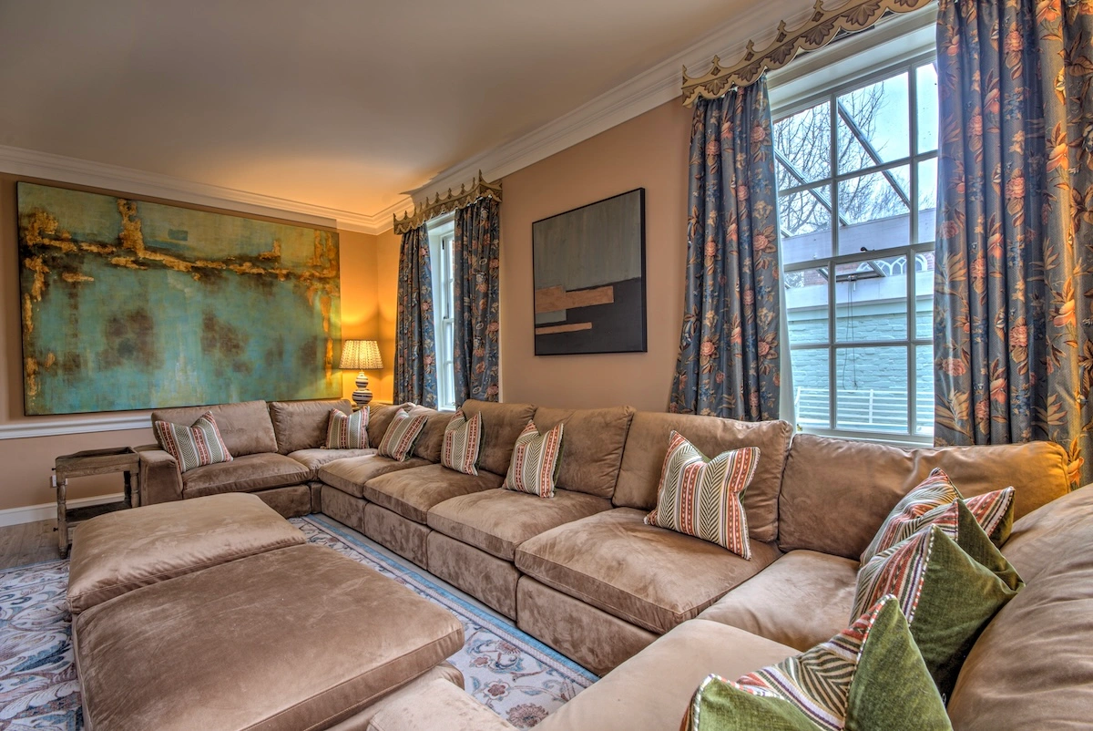 Abbey House Stays Essex - library with fireplace