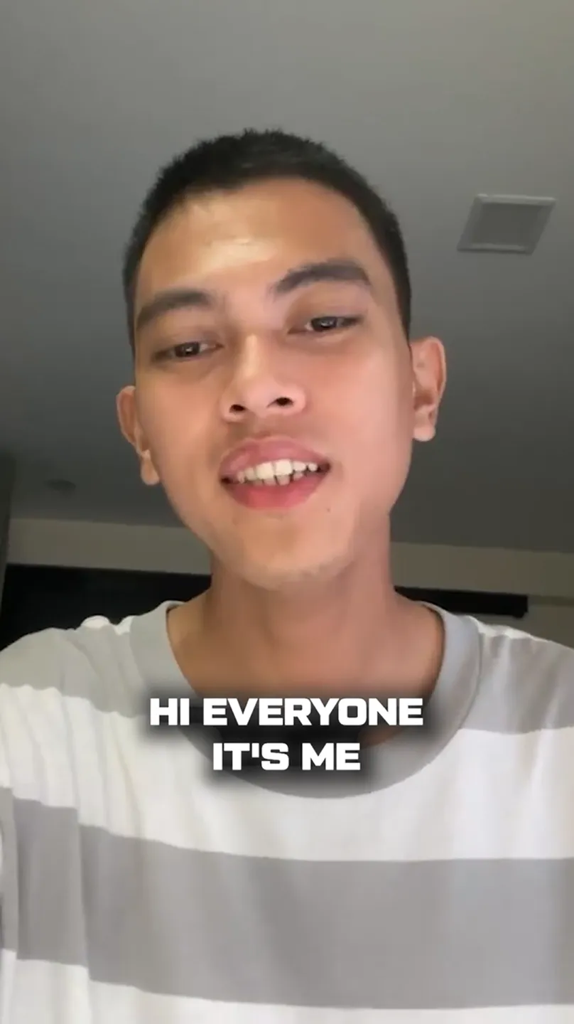 person giving testimonial