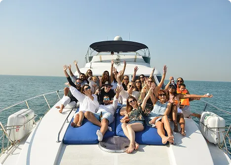 people on a yacht