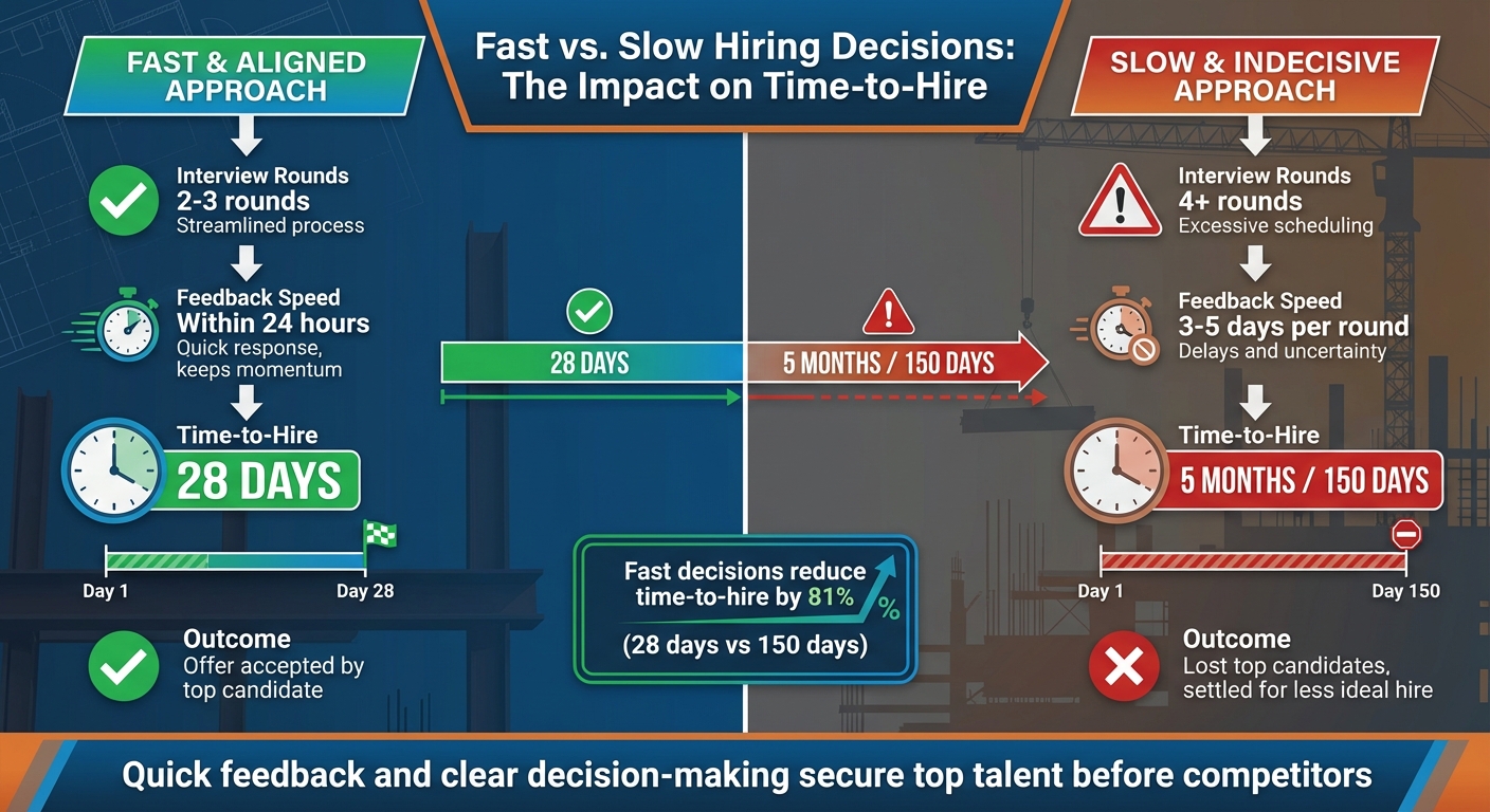 Fast vs Slow Hiring: Impact on Time-to-Hire for Construction Project Managers