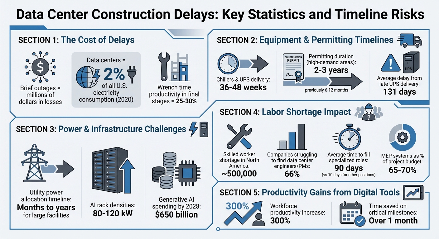 Data Center Construction Delays: Key Statistics and Timeline Risks