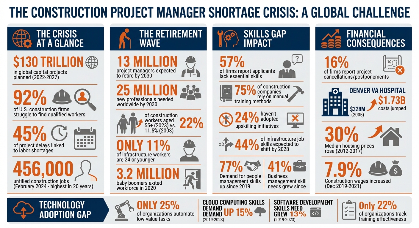 Construction Project Manager Shortage Statistics and Impact 2022-2030