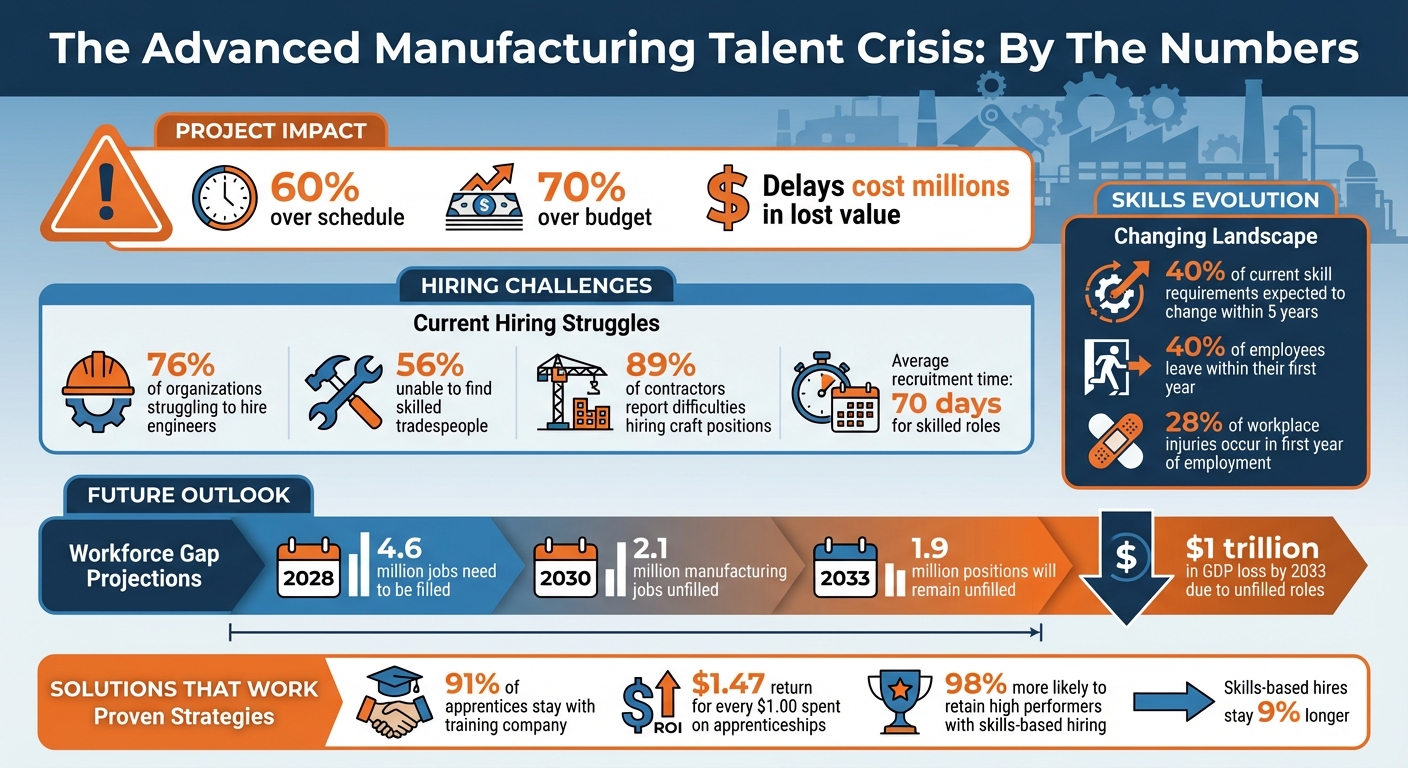 Advanced Manufacturing Talent Shortage Statistics and Impact