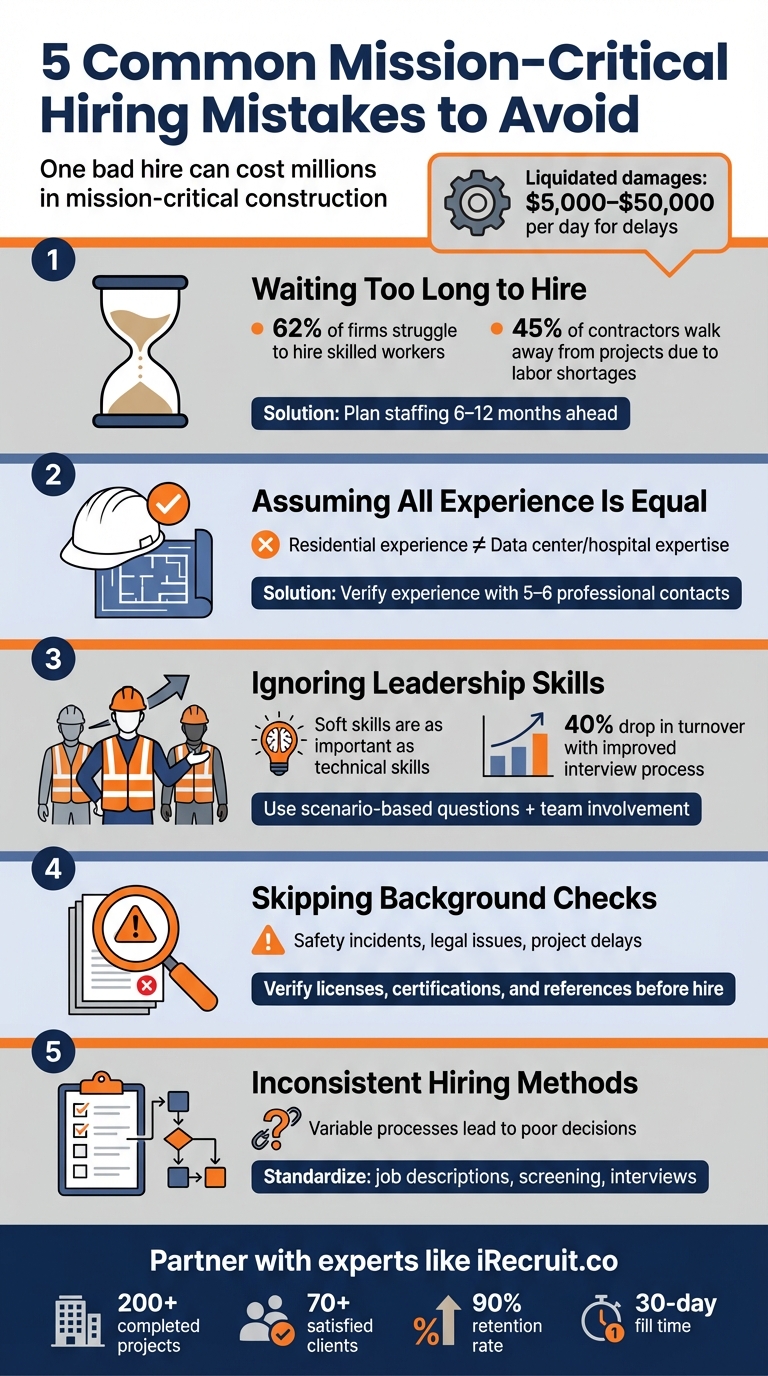 5 Common Mission-Critical Hiring Mistakes in Construction