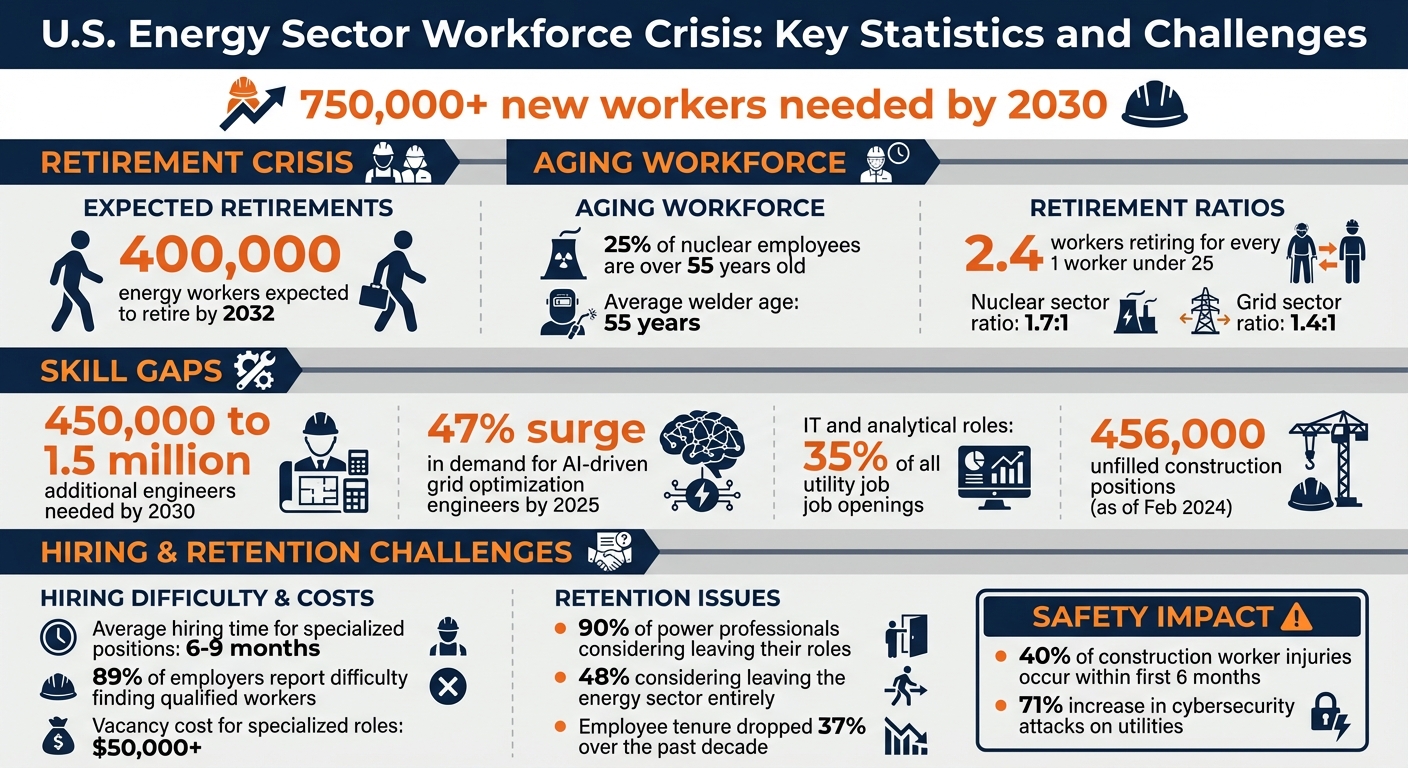 U.S. Energy Sector Workforce Crisis: Key Statistics and Challenges by 2030