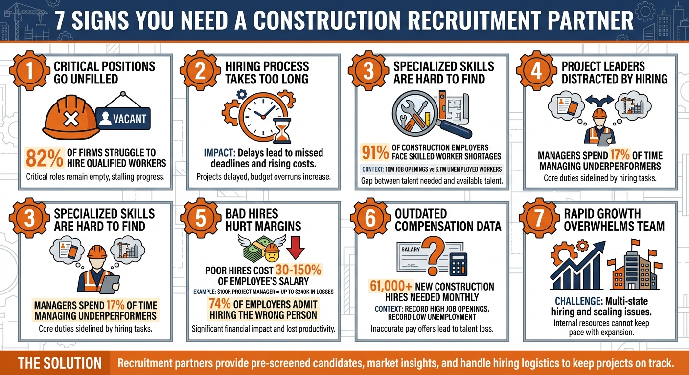 7 Signs You Need a Construction Recruitment Partner