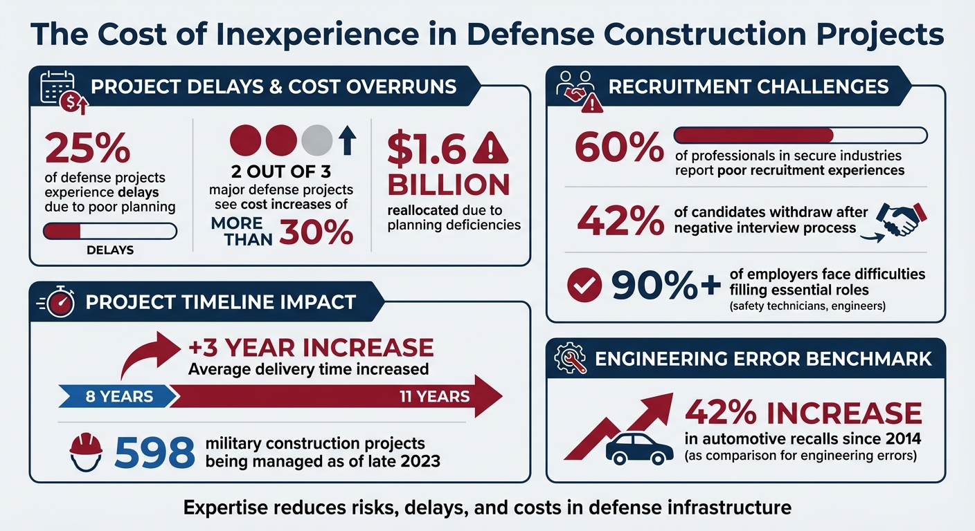 The Cost of Inexperience in Defense Construction Projects