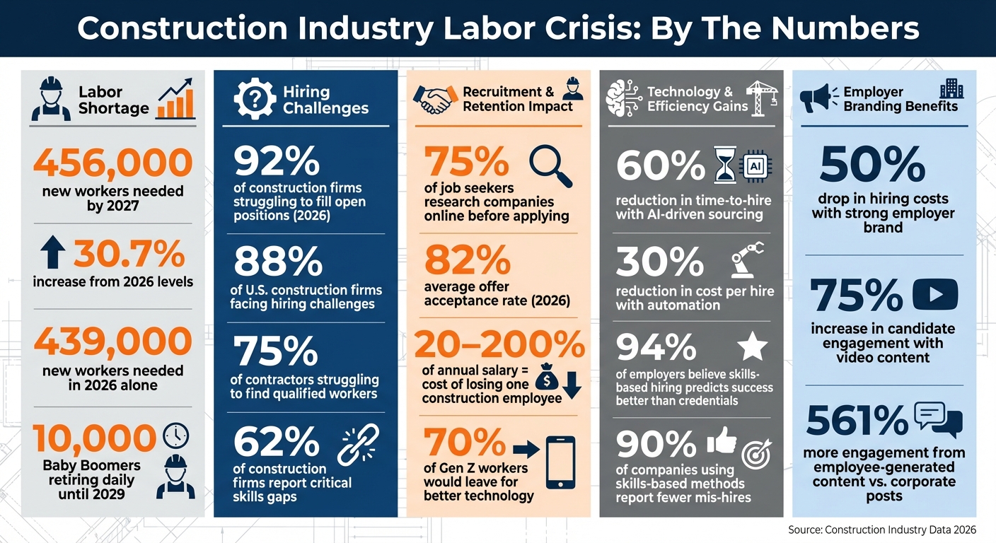 Construction Industry Labor Shortage Statistics and Hiring Challenges 2026-2027