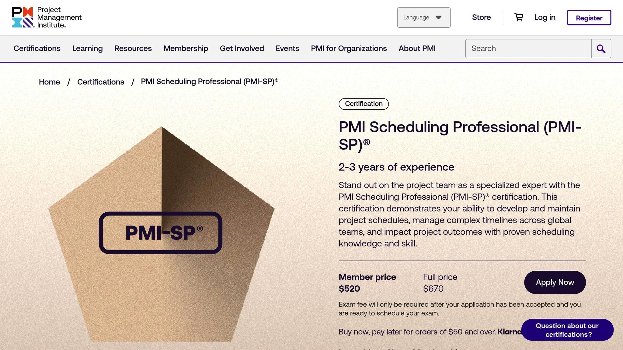 PMI Scheduling Professional