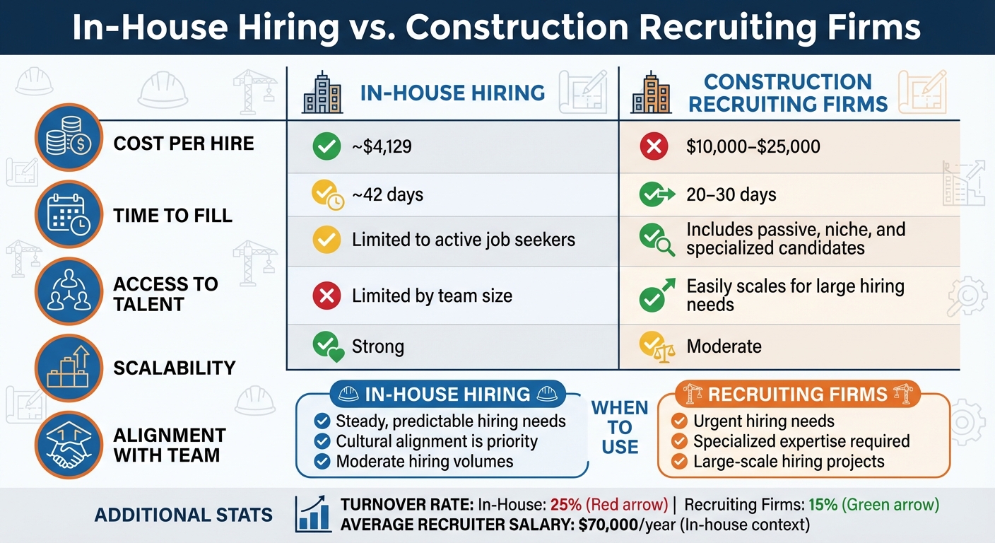 In-House Hiring vs Construction Recruiting Firms Comparison