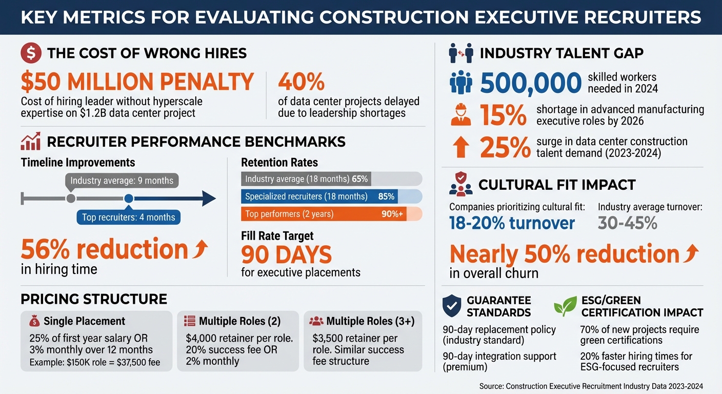 Key Metrics for Evaluating Construction Executive Recruiters