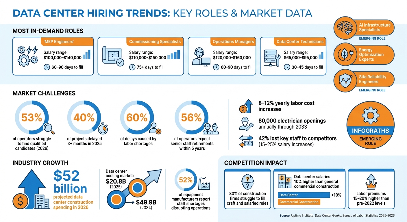 Data Center Hiring: In-Demand Roles, Salaries & Time-to-Fill Statistics 2026