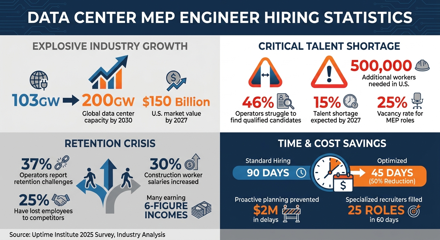 Data Center MEP Engineer Hiring: Key Statistics and Workforce Challenges 2024-2030