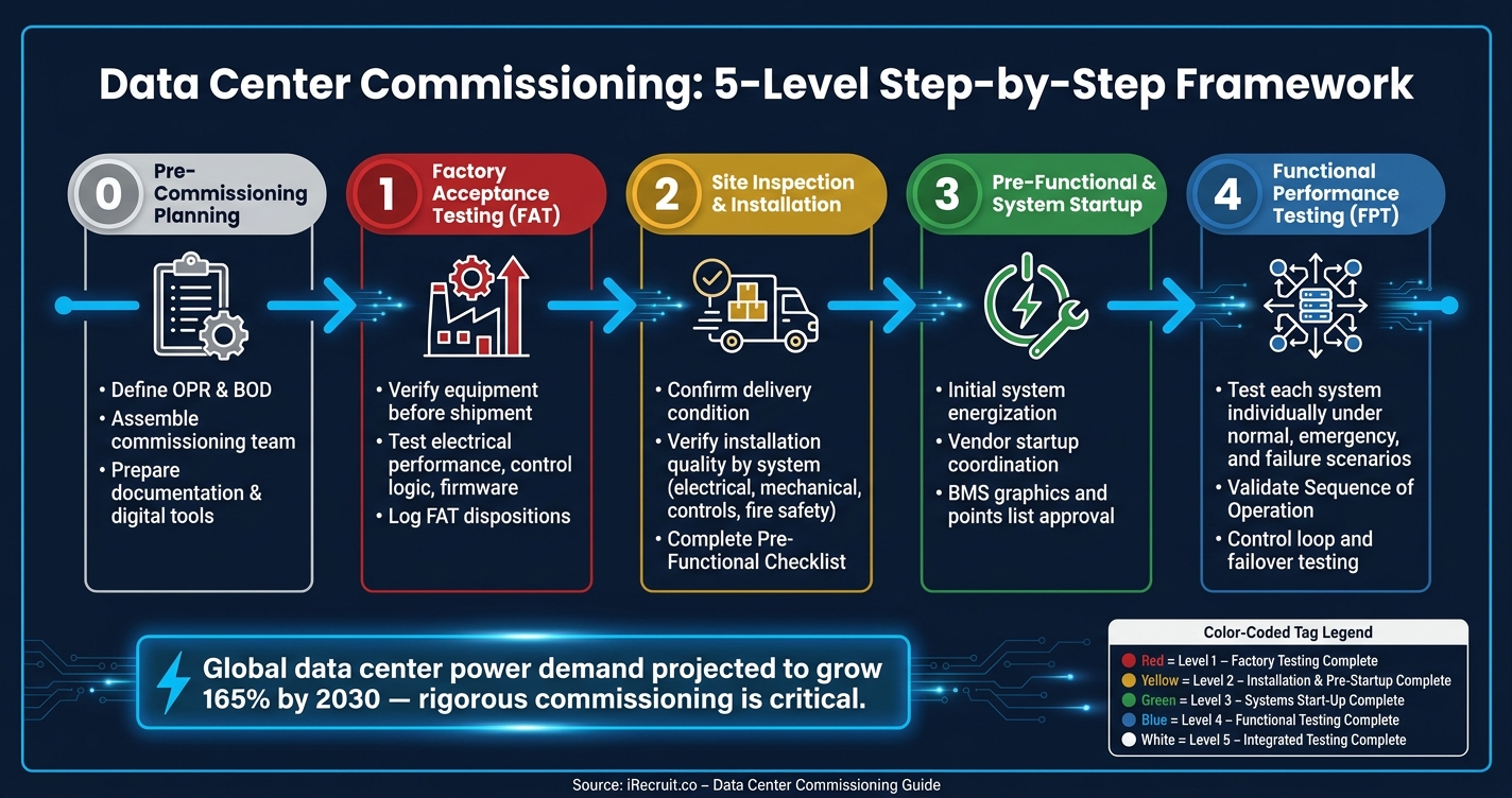 Data Center Commissioning: 5-Level Framework Overview