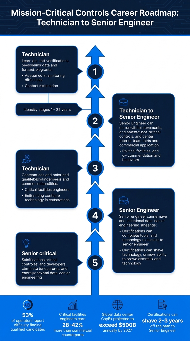 Mission-Critical Controls Career Roadmap: Technician to Senior Engineer