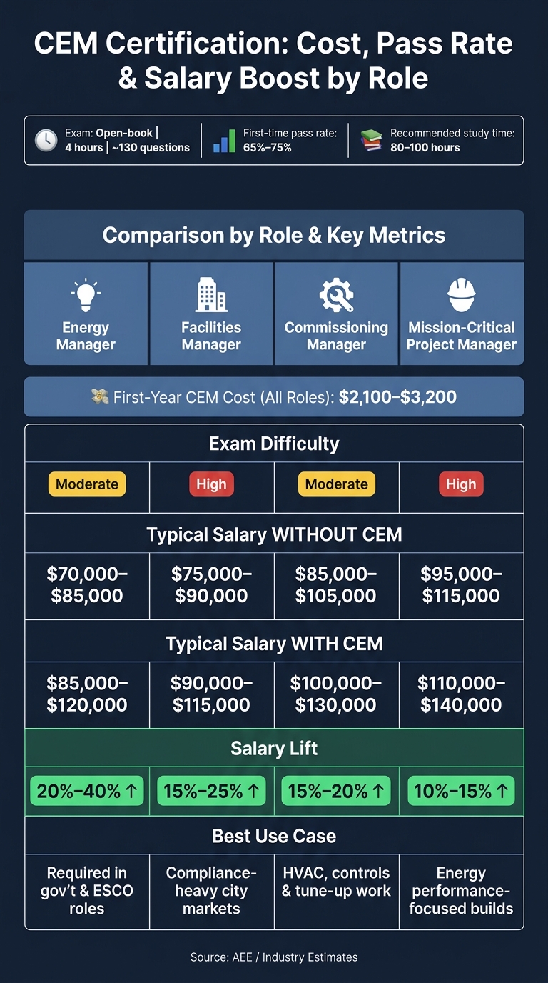CEM Certification: Cost, Pass Rate & Salary Boost by Role