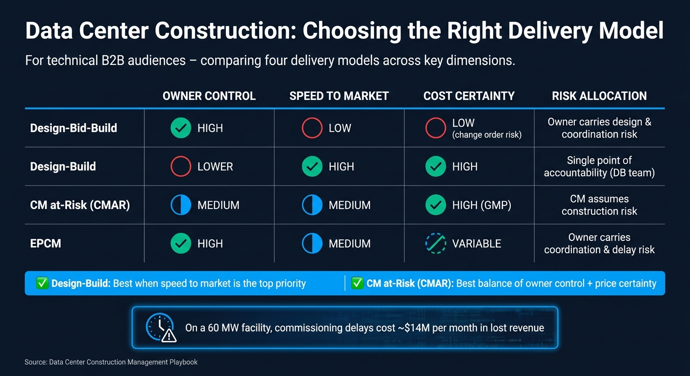 Data Center Delivery Models Compared: Control, Speed & Risk