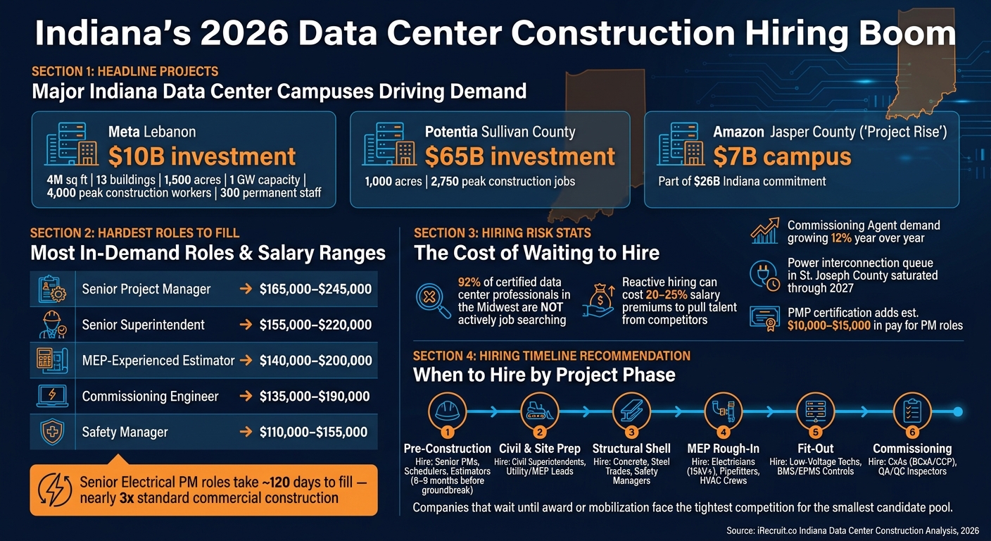 Indiana Data Center Construction Jobs 2026: Key Projects, Roles & Salaries