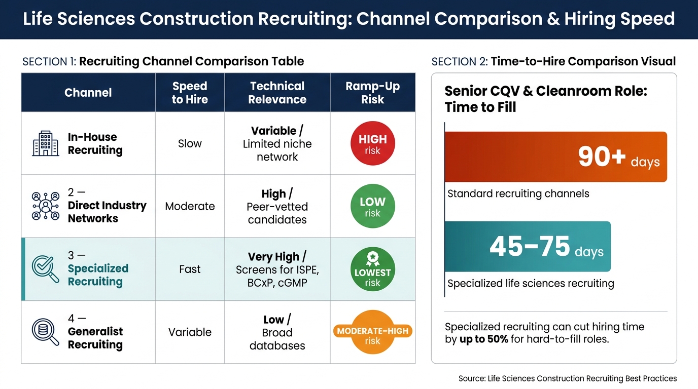 Life Sciences Construction: Key Roles, Experience & Recruiting Timelines