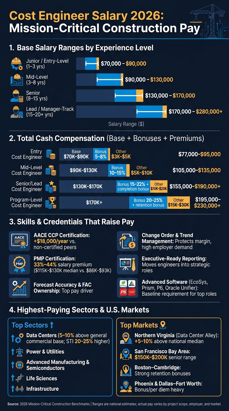 Cost Engineer Salary 2026: Pay by Level, Bonus & Sector