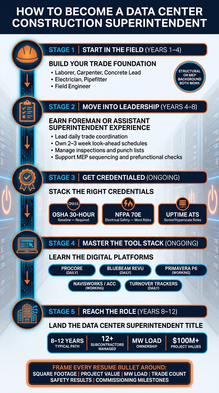 How to Become a Data Center Construction Superintendent: Career Path & Requirements