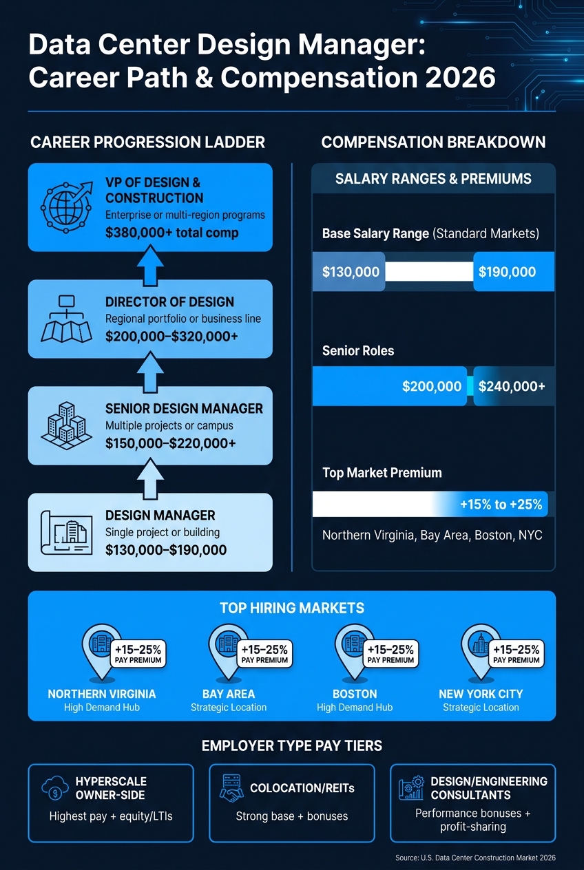 Data Center Design Manager Career Path & Salary Guide 2026