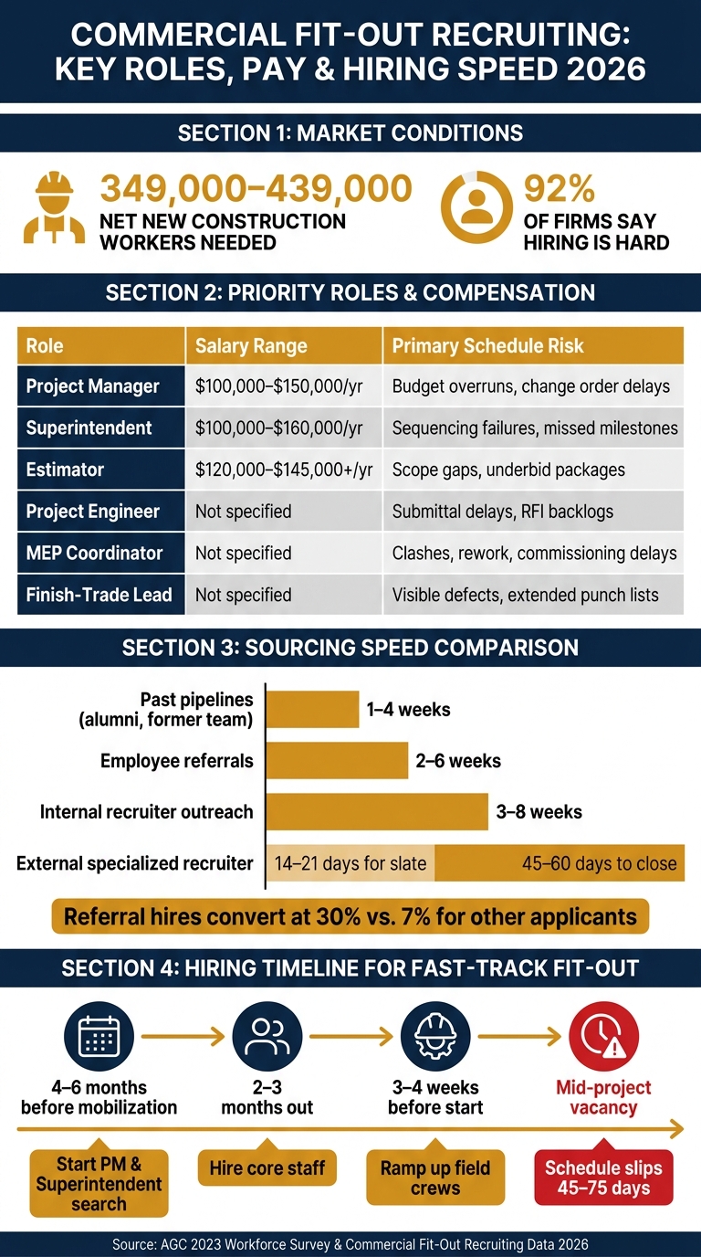 Commercial Fit-Out Recruiting: Key Roles, Pay & Hiring Speed 2026