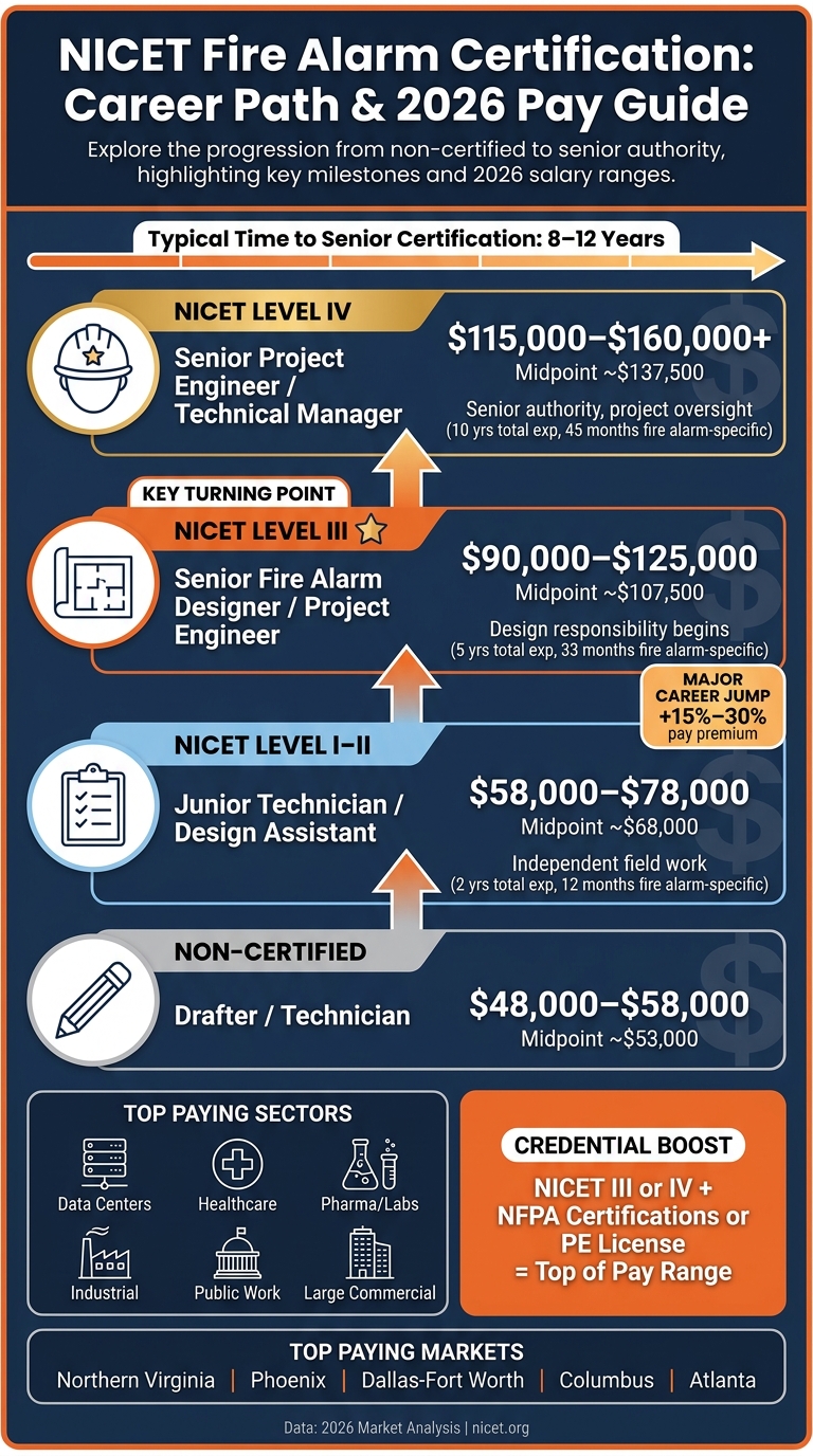 NICET Fire Alarm Certification Levels: Career Path & 2026 Salary Guide