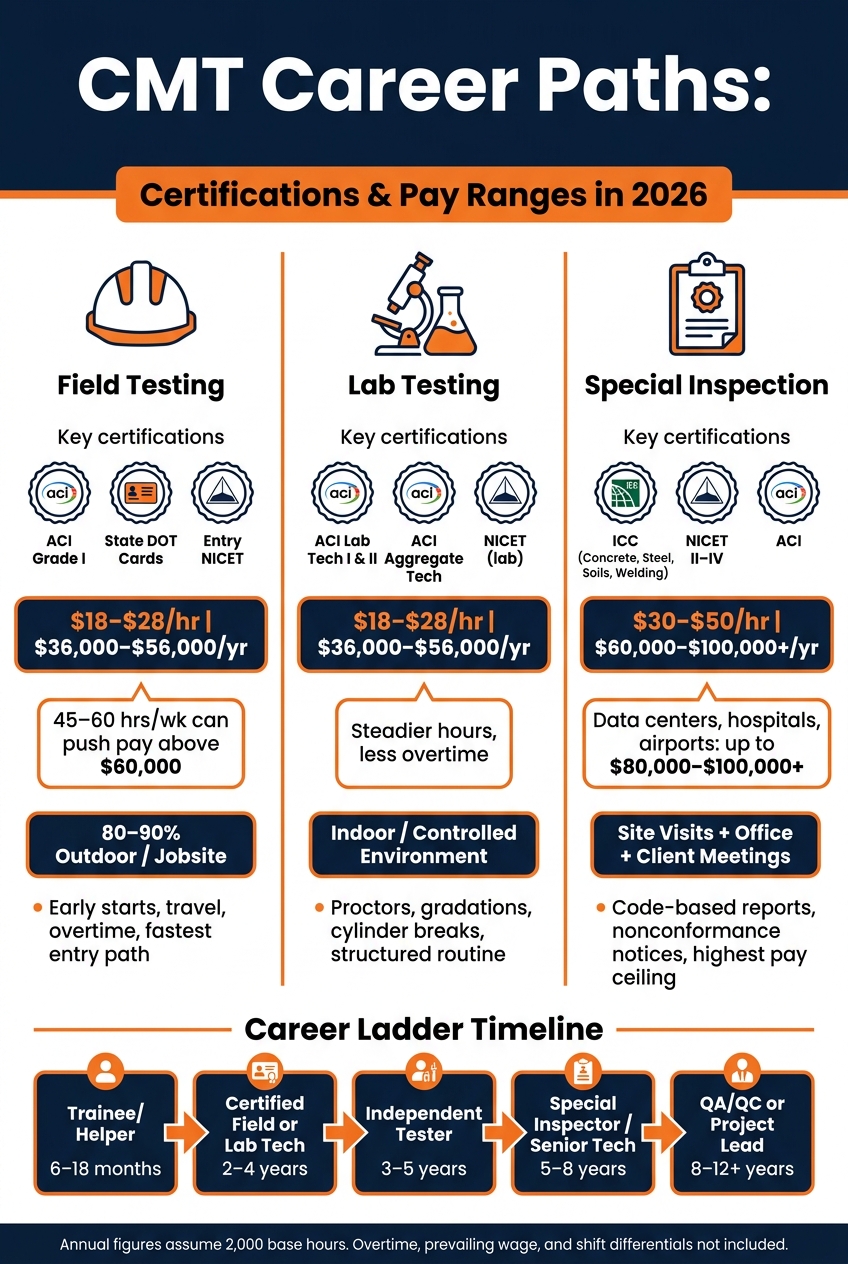 CMT Career Paths: Certifications & Pay Ranges in 2026