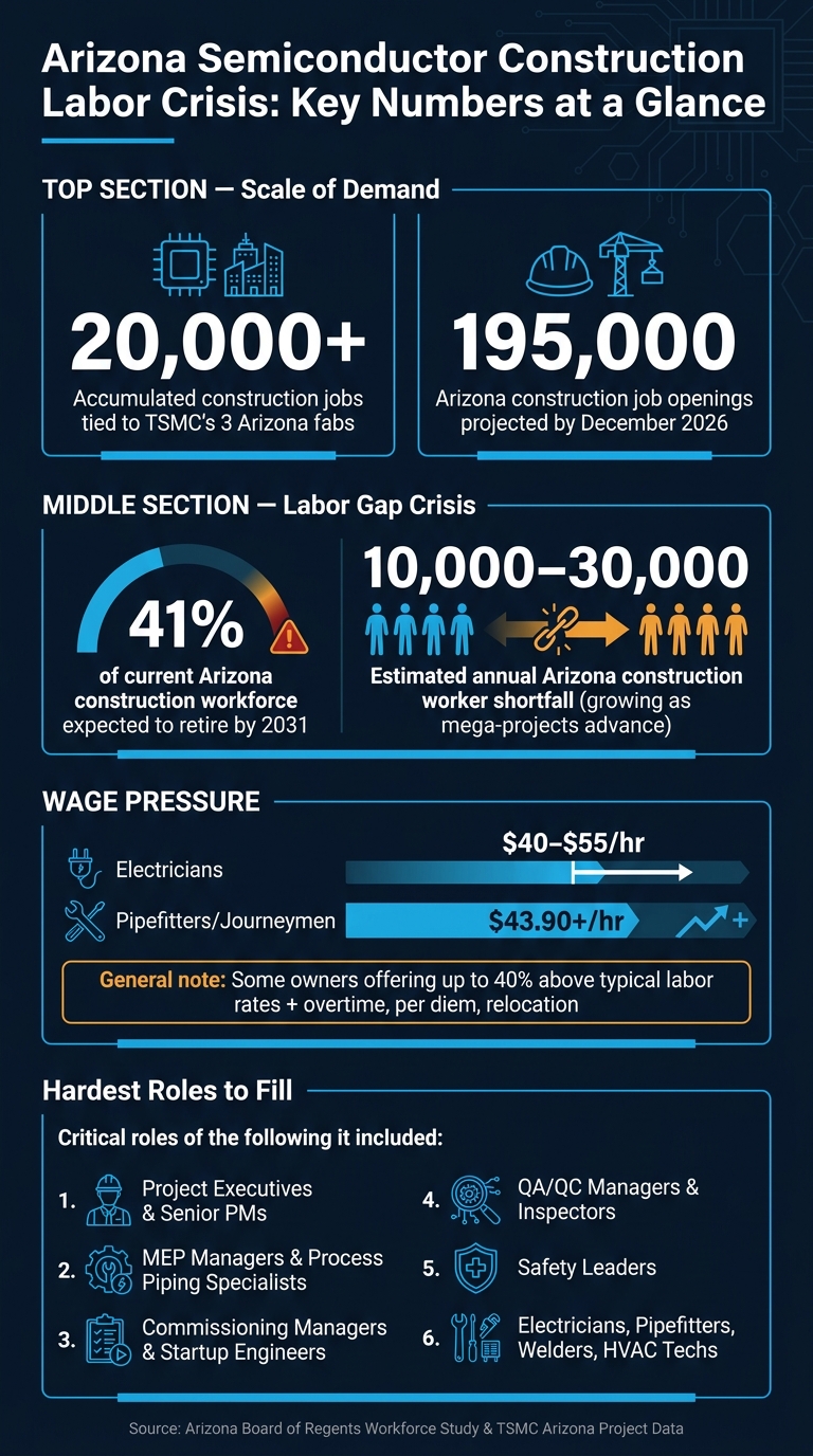 Arizona Semiconductor Construction Labor Crisis: Key Numbers at a Glance