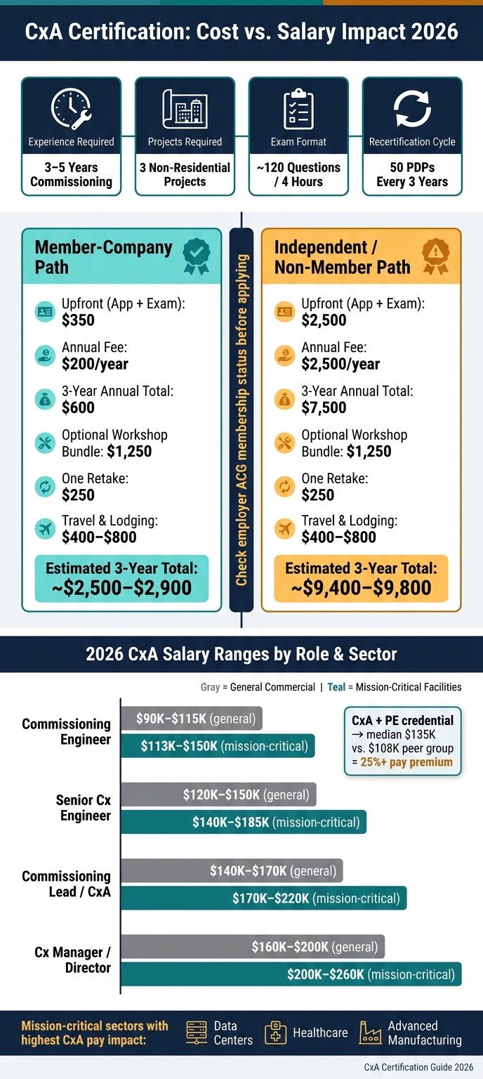 CxA Certification Cost vs. Salary Impact 2026