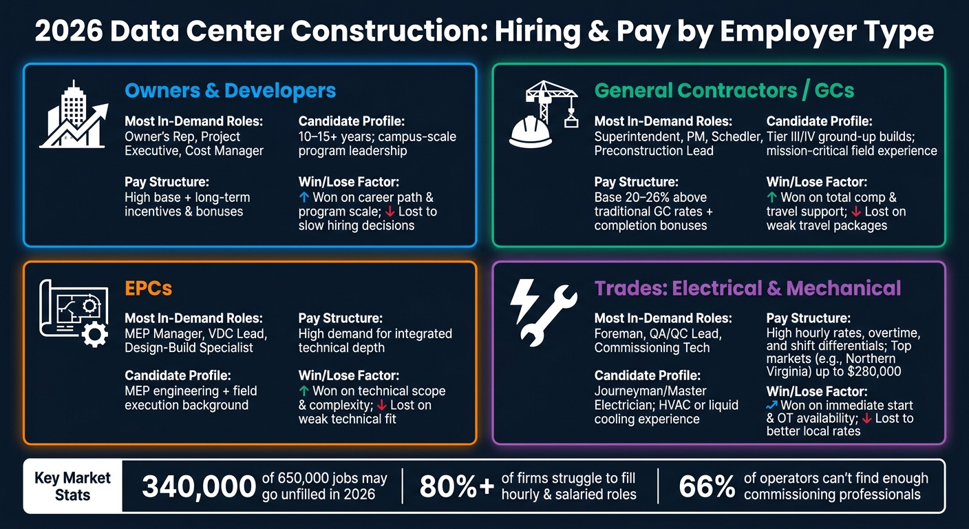2026 Data Center Construction Jobs: Pay & Hiring by Employer Type