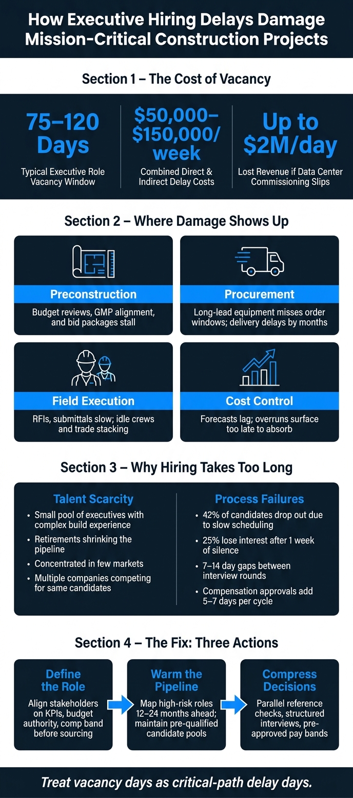 Executive Hiring Delays vs. Mission-Critical Project Costs