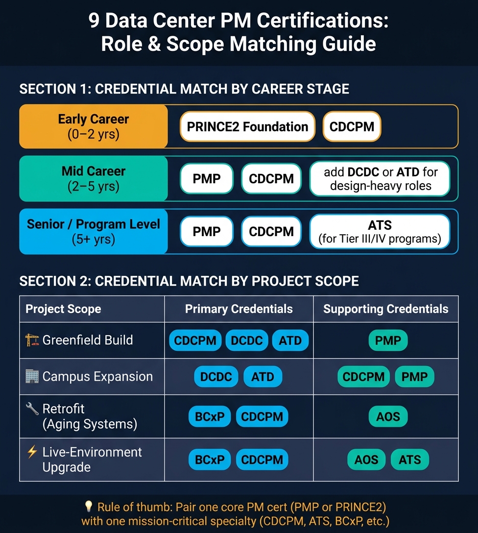 9 Data Center PM Certifications: Role & Scope Matching Guide