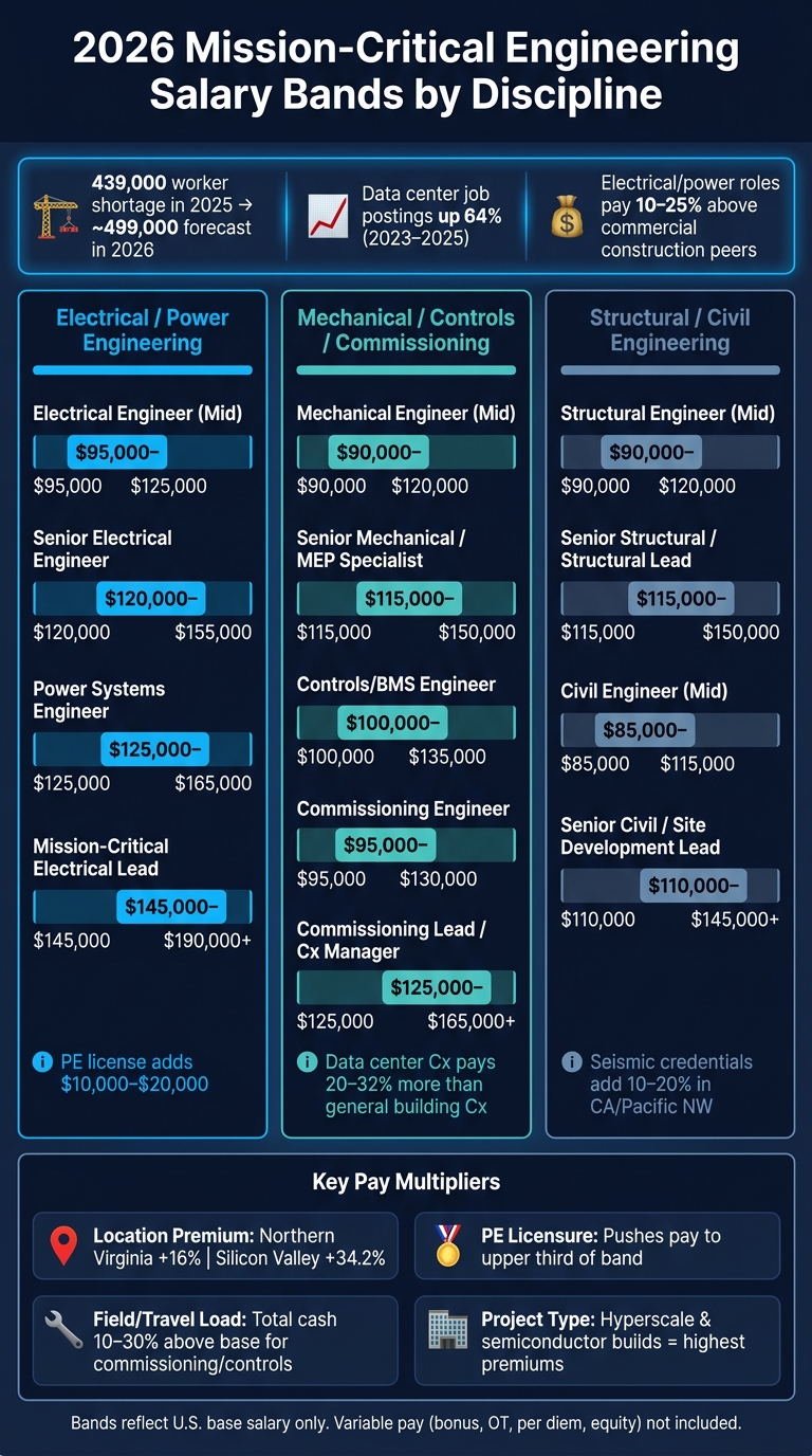 2026 Mission-Critical Engineering Salary Bands by Discipline
