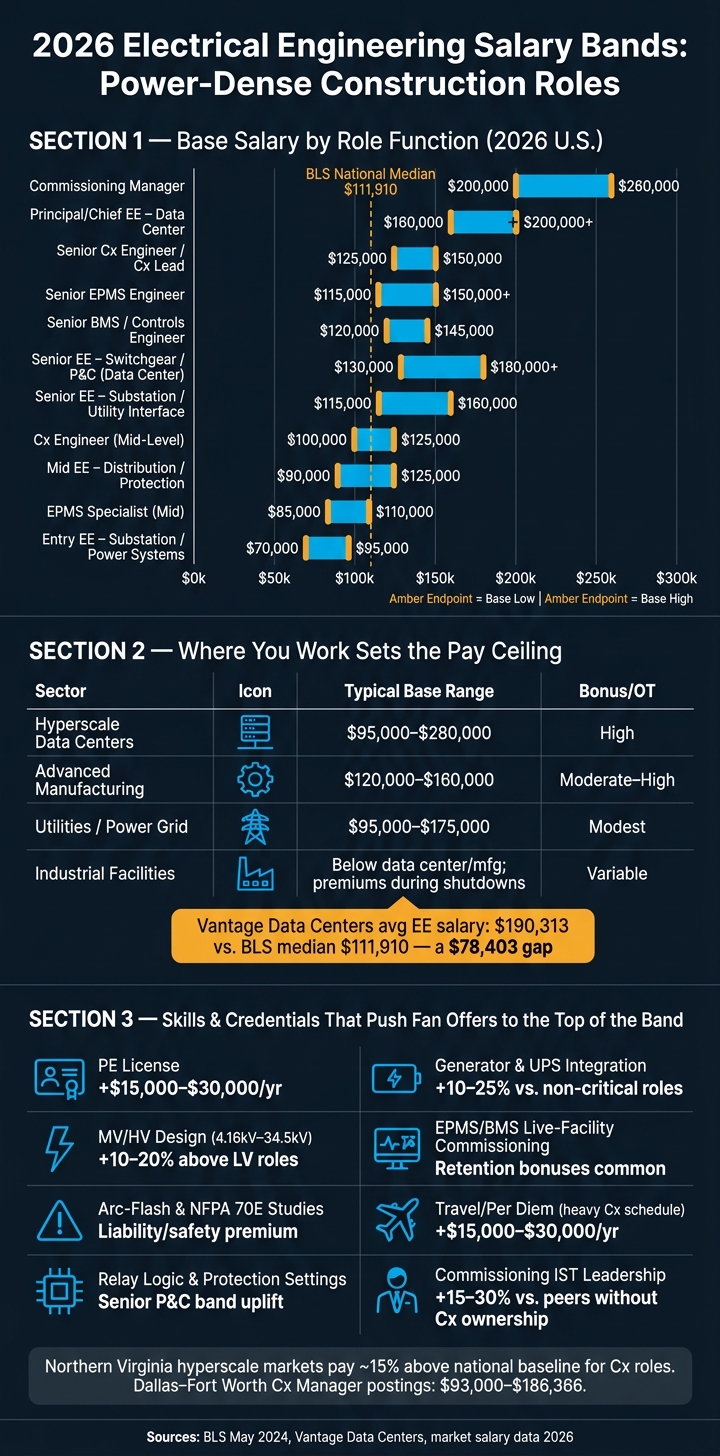 2026 Electrical Engineering Salary Bands by Role & Sector