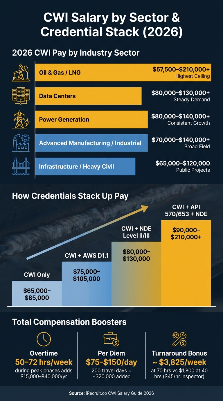 CWI Salary by Sector & Credential Stack (2026)