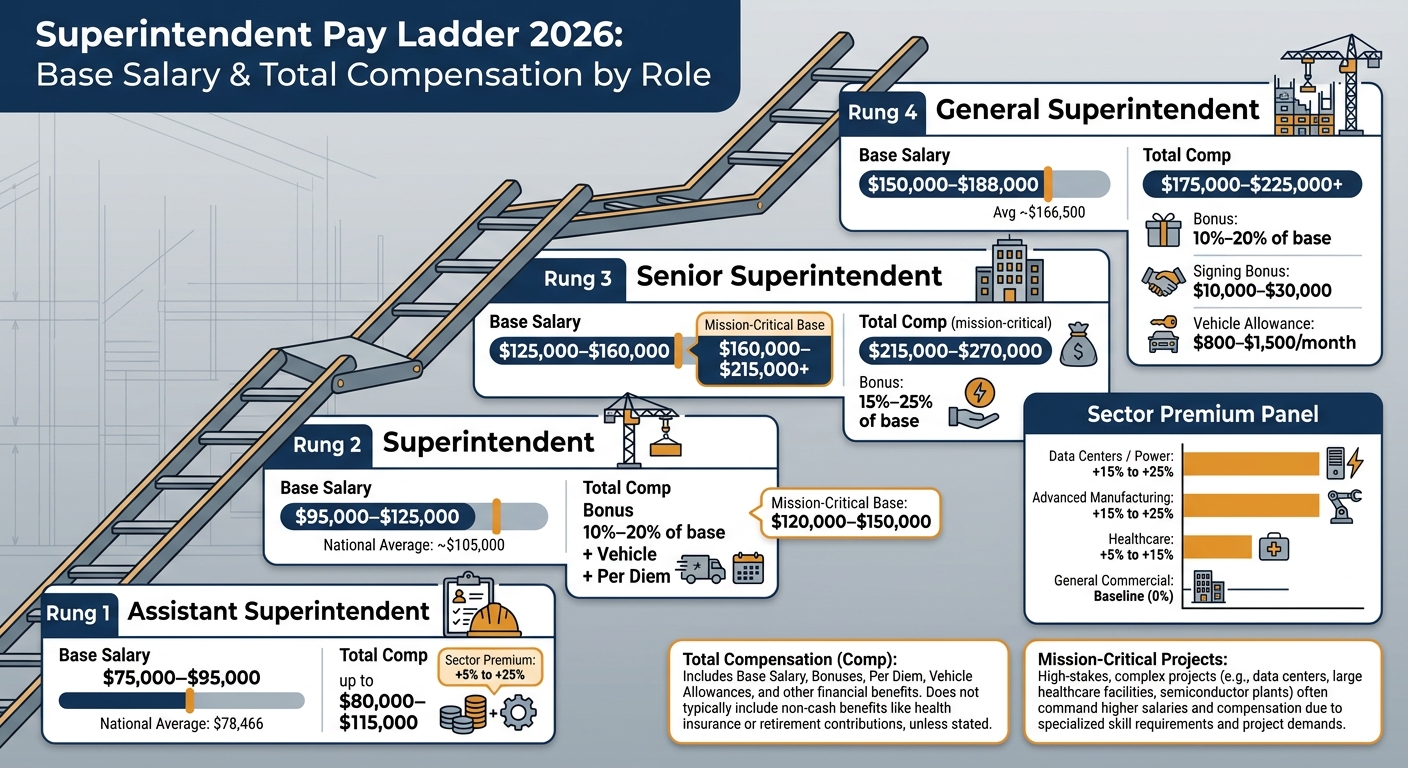 Superintendent Pay Ladder 2026: Salary by Role & Sector