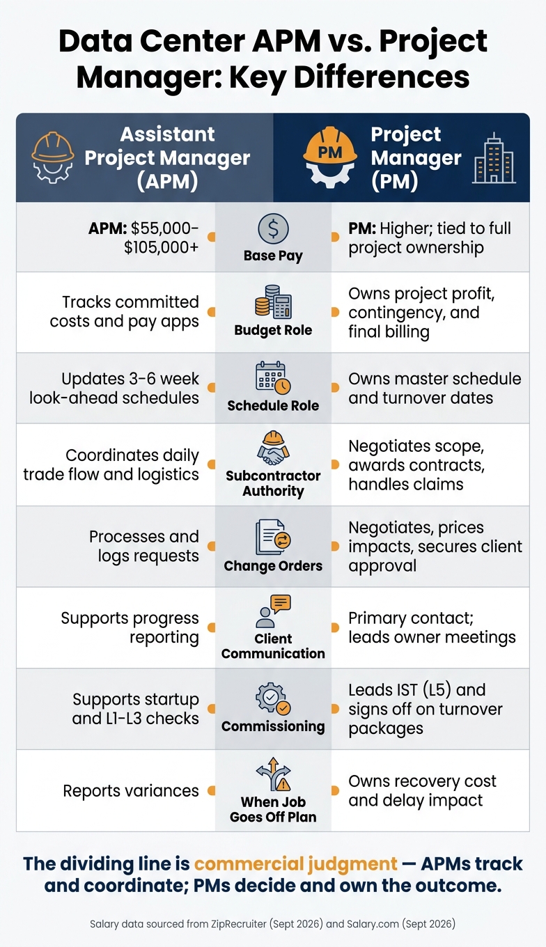 Data Center APM vs. PM: Roles, Pay & Responsibilities Compared