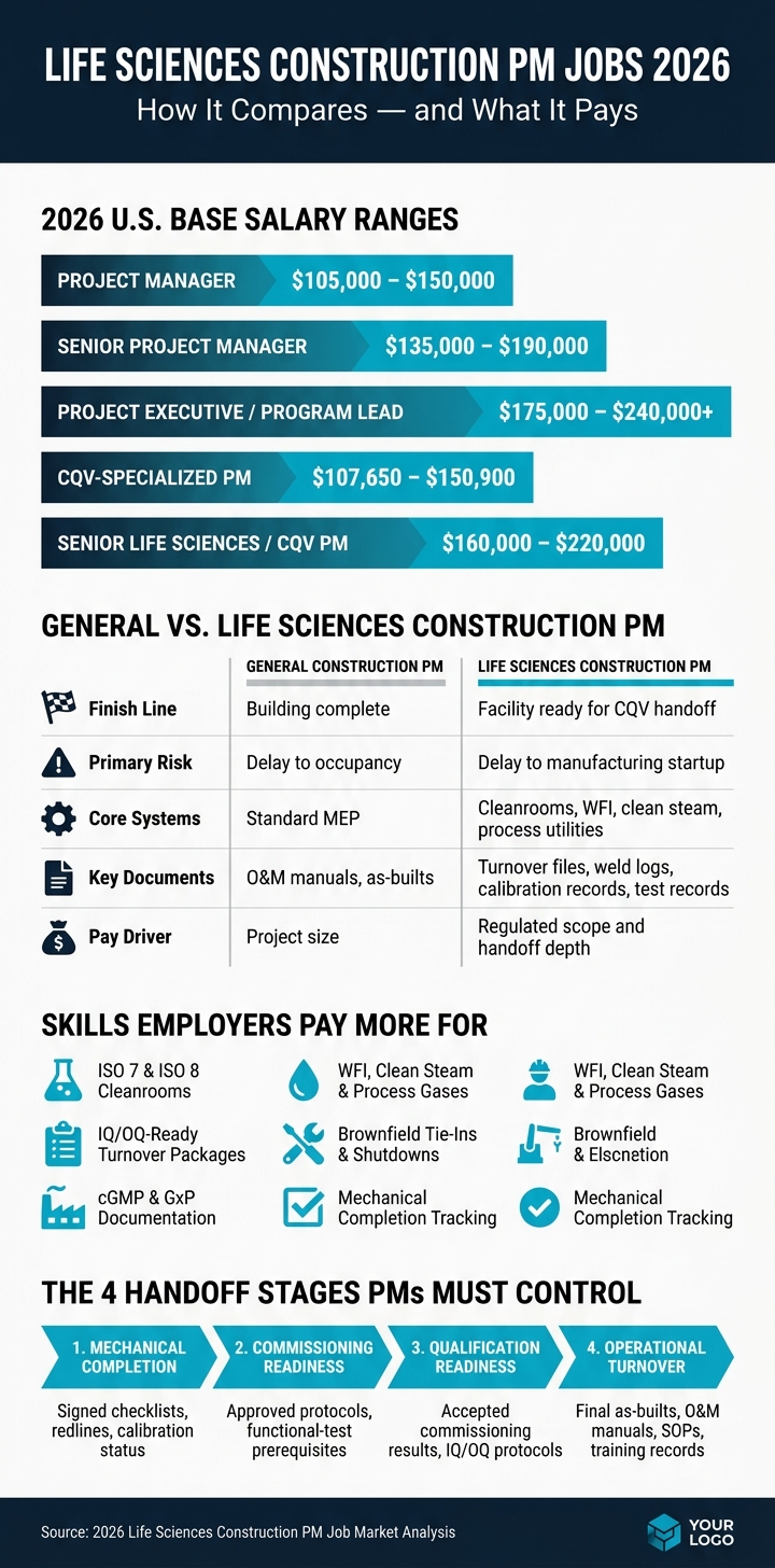 Life Sciences vs. General Construction PM: Roles, Pay & Requirements 2026