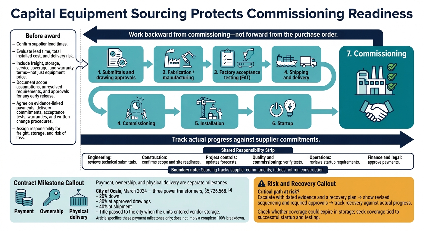 Capital Equipment Sourcing: From Award to Commissioning