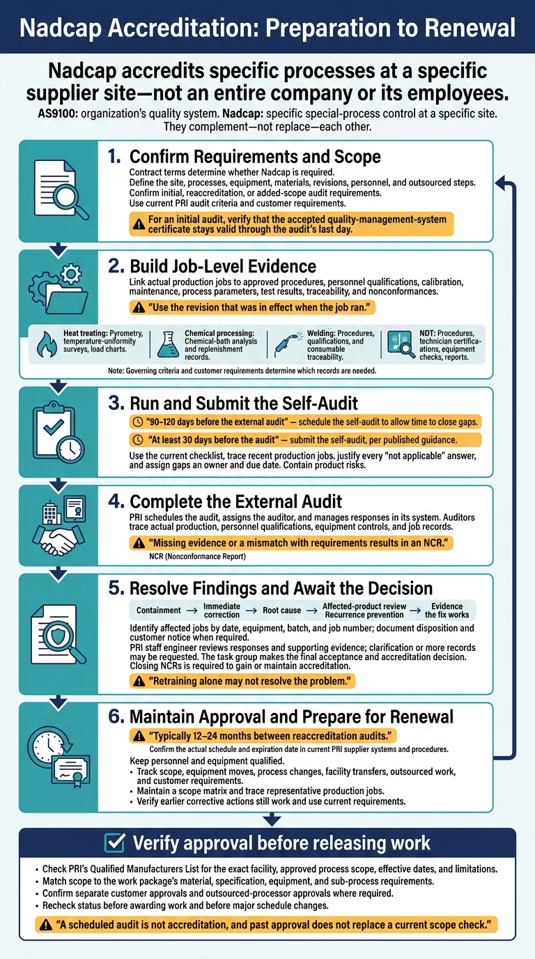 Nadcap Accreditation: Preparation to Renewal