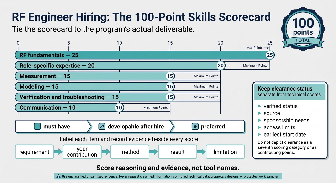 RF Engineer Hiring: The 100-Point Skills Scorecard