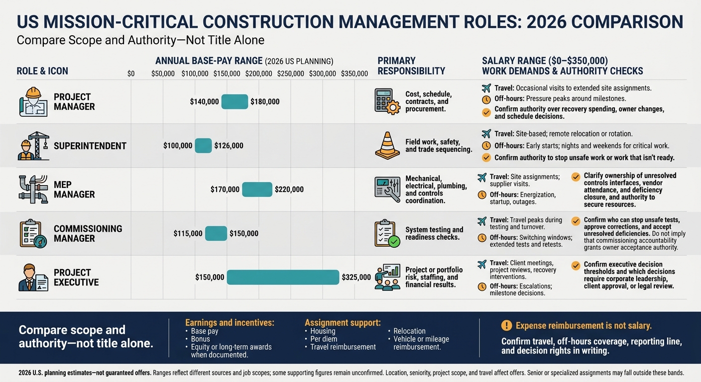 Construction Management Jobs 2026: Roles, Pay & Tradeoffs