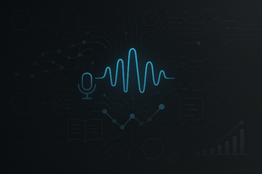 AudioStack AI audio production dashboard showing voice selection and campaign analytics