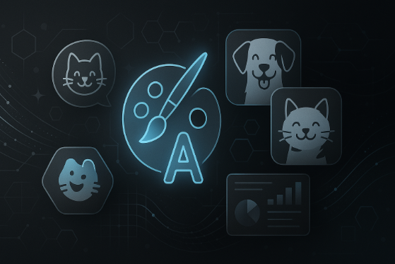 IPG AI-generated brand illustrations and stickers