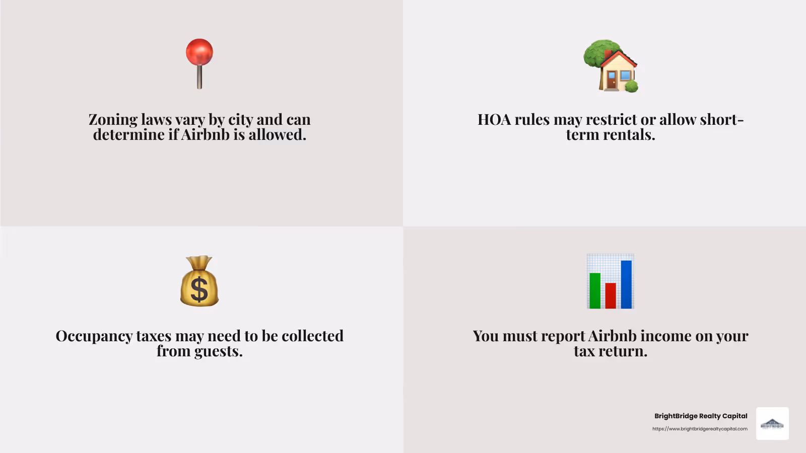 Understanding tax implications is crucial for Airbnb hosts - primary residence mortgage airbnb infographic 4_facts_emoji_grey
